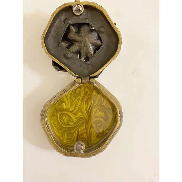 Floral Trinket Box Crystal Center - Picture 5 of 7
